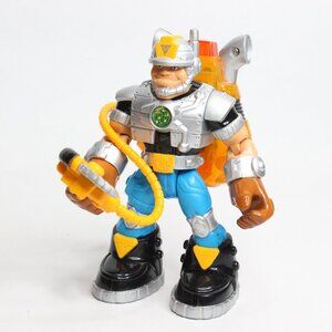 VTG 1997 Voice Tech Jack Hammer Figure Mattel Fisher Price Rescue Hero Untested